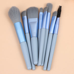 8 Small Makeup Brushes Morandi Portable Beauty Tool Soft Hair Makeup Brush