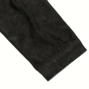 Women's Corduroy Long Sleeve Jacket - Casual Button-Up Coat With Flap Pockets, Fall & Spring Fashion Outerwear