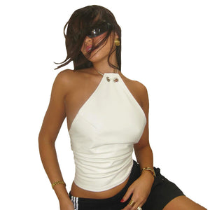 Halter Slim Top Sleeveless Outerwear