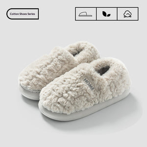 Indoor Home Warm And Anti-slip Cotton Slippers For Men