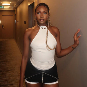Halter Slim Top Sleeveless Outerwear
