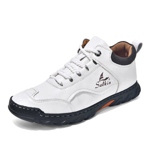 Comfortable Flat Lace-up Casual Shoes For Hiking