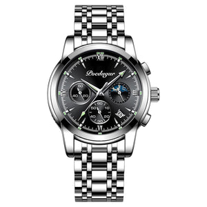 Multifunctional Men's Watch Luminous Waterproof Quartz Wrist Watch