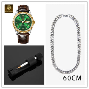 Leather Belt Men's Luxury Fashion Quartz Wrist Watch