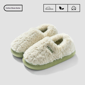 Indoor Home Warm And Anti-slip Cotton Slippers For Men