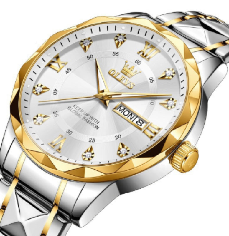 OLEVS Brand 2025 New Men's Luminous Waterproof Business Quartz Watch