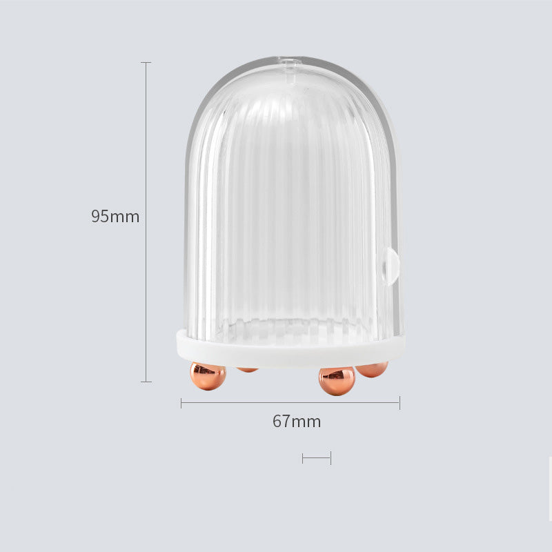 Birdcage Cosmetic Storage Box Beauty Egg Transparent Dustproof Makeup Sponge Organizer Minimalist Creative Home Office