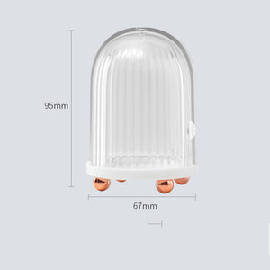Birdcage Cosmetic Storage Box Beauty Egg Transparent Dustproof Makeup Sponge Organizer Minimalist Creative Home Office