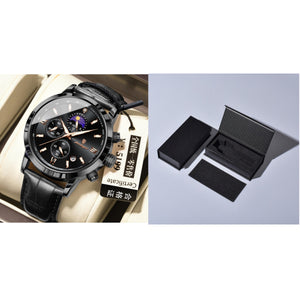 Men's Watch With Moon Phase And Multi-function Chronograph