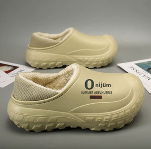 Winter Fleece-lined Warm And Anti-slip Men's Home Cotton Shoes