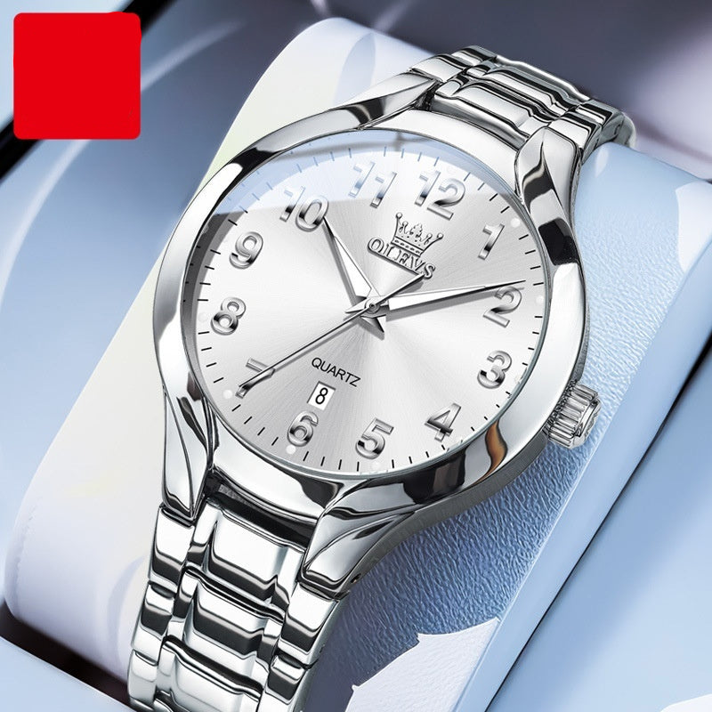 Men's Versatile Fashion Three-dimensional Dial Quartz Watch