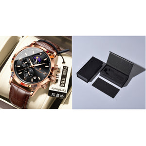 Men's Watch With Moon Phase And Multi-function Chronograph