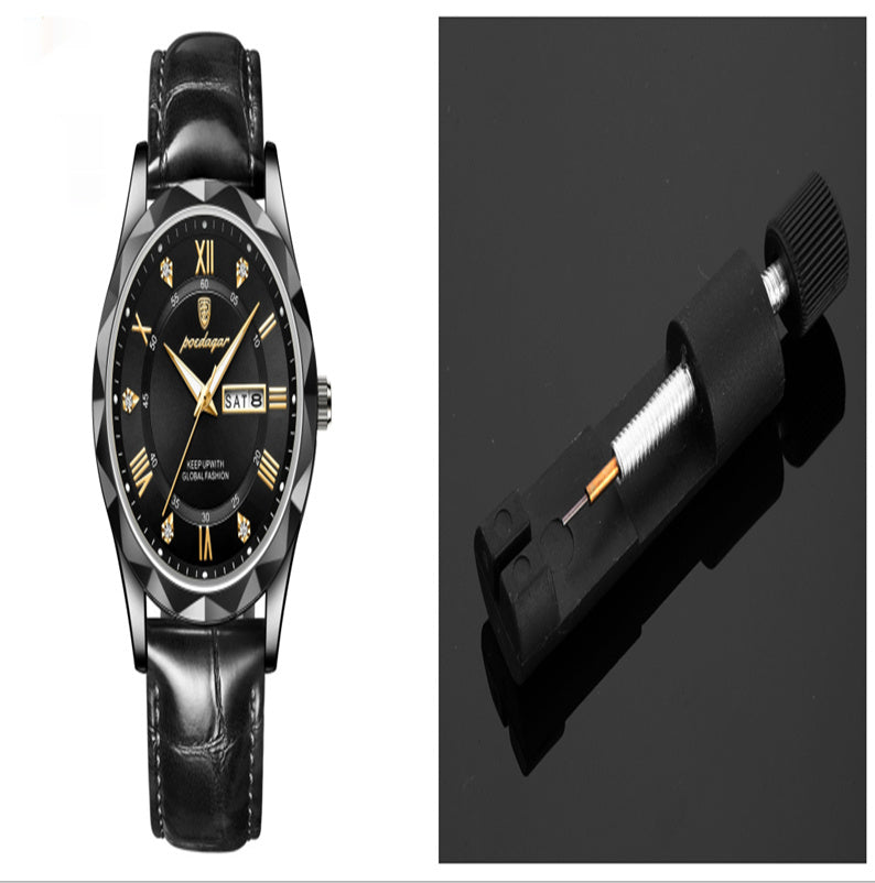 Leather Belt Men's Luxury Fashion Quartz Wrist Watch