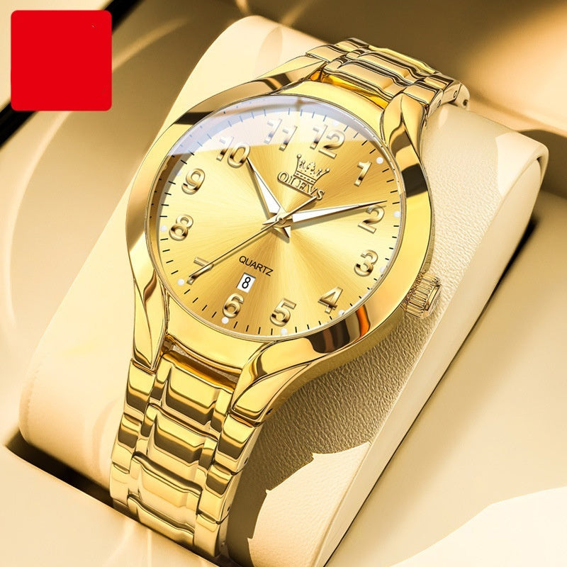 Men's Versatile Fashion Three-dimensional Dial Quartz Watch