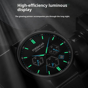 Men's Waterproof Luminous Multifunctional Sports Quartz Watch