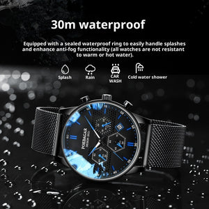 Men's Waterproof Luminous Multifunctional Sports Quartz Watch