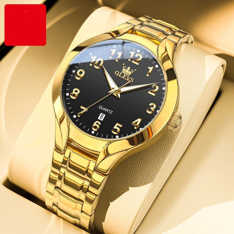 Men's Versatile Fashion Three-dimensional Dial Quartz Watch