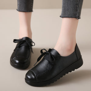 Women's Work Black Flat Soft Sole Anti-slip Shoes