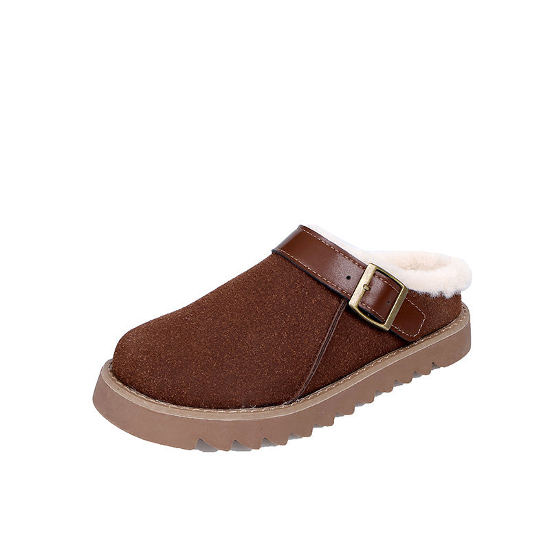 New Integrated Thickened Plush Warm Snow Boots