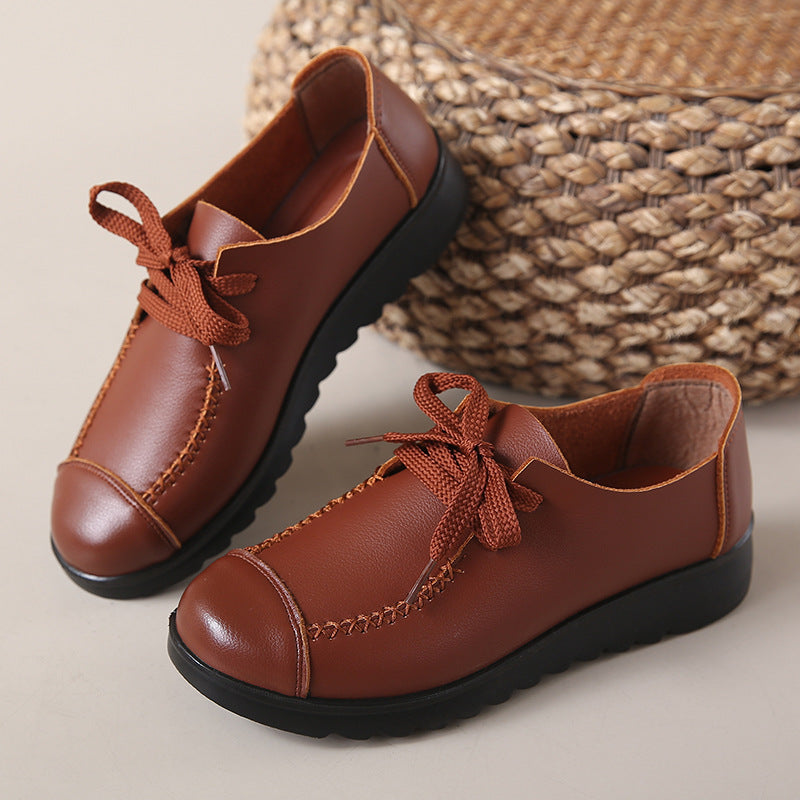 Women's Work Black Flat Soft Sole Anti-slip Shoes