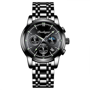 Multifunctional Men's Watch Luminous Waterproof Quartz Wrist Watch