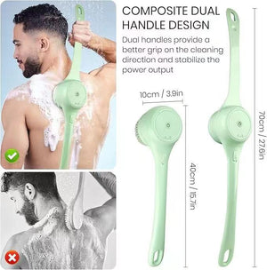 Electric Bath Scrubber, Shower Brush, Bathing Back-scrubbing  Magic Tool,Long-handled Automatic Bath Brush, Powerful Ash And Mud Scrubber, Massager